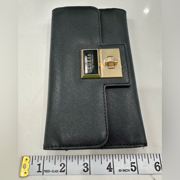 VTG Guess - Los Angeles - Black & Gold Wallet - VGUC - Picture 13 of 17